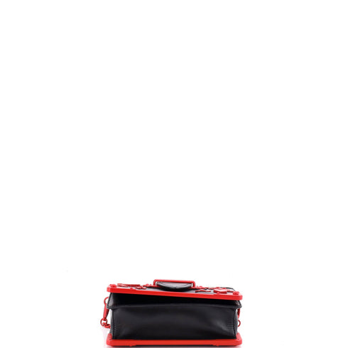 Cahier Crossbody Bag Embellished Leather Small