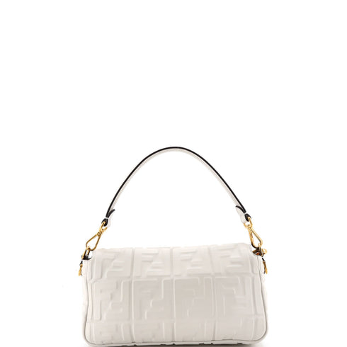 Baguette NM Bag Zucca Embossed Leather Medium