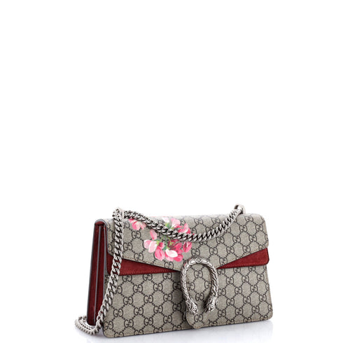 Dionysus Bag Blooms Print GG Coated Canvas Small