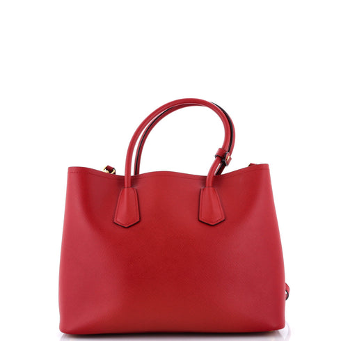 Cuir Double Tote Saffiano Leather Medium