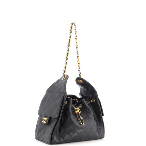 25 Hobo Bag Quilted Caviar Small