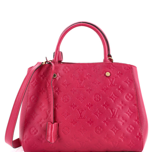 Montaigne Handbag Monogram Empreinte Leather MM