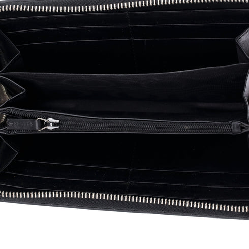 Zip Around Wallet Printed GG Coated Canvas