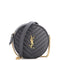 Vinyle Round Camera Bag Matelasse Chevron Leather