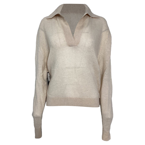 Women's Khaite Jo Sweater in Cream Cashmere