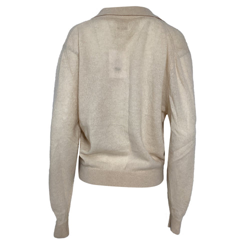 Women's Khaite Jo Sweater in Cream Cashmere
