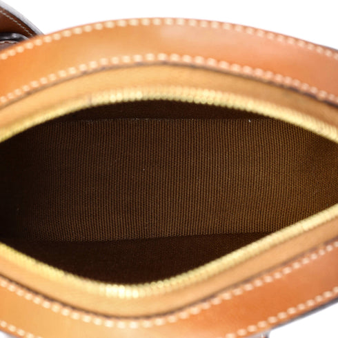 Round Purse on Strap Triomphe Coated Canvas