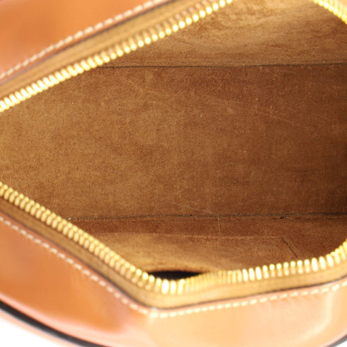 Triomphe Oval Crossbody Bag Leather