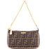 Chain Pochette Zucca Coated Canvas