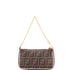Chain Pochette Zucca Coated Canvas