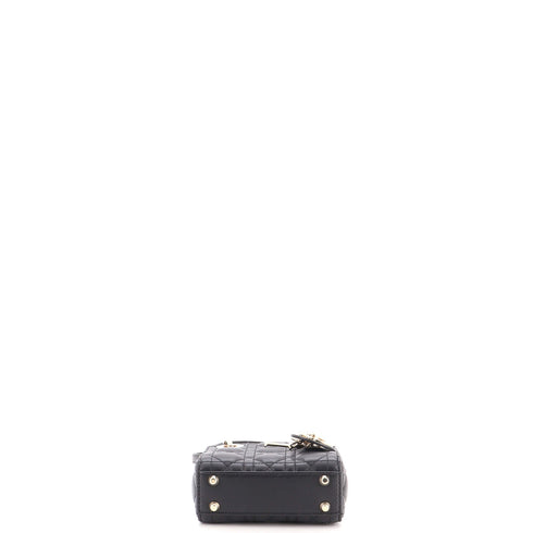 Lady Dior Bag Cannage Quilt Lambskin Micro