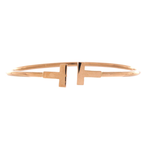 T Wire Bracelet 18K Rose Gold