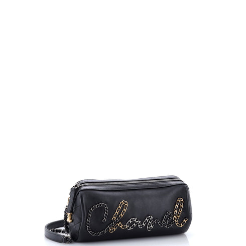 Chain Signe Bowling Bag Calfskin Small