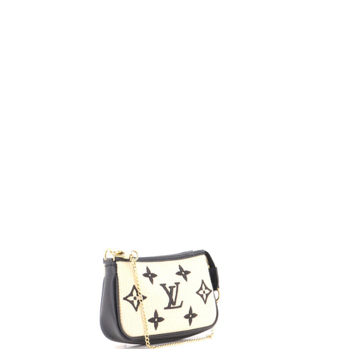 Pochette Accessoires Monogram Giant Embroidered Cotton Mini