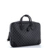 Emblem Convertible Zip Around Briefcase GG Coated Canvas Medium
