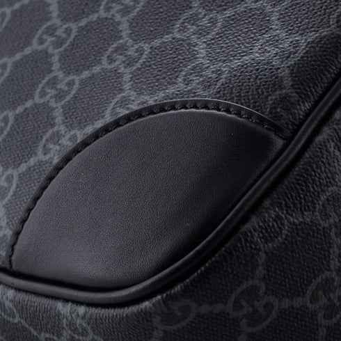 Emblem Convertible Zip Around Briefcase GG Coated Canvas Medium