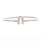 T Wire Bracelet 18K White Gold
