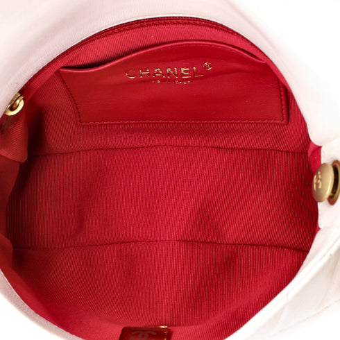 Coco Love CC Heart Flap Bag Quilted Lambskin Small