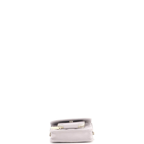 Business Affinity Flap Clutch with Chain Quilted Caviar