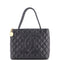 Medallion Tote Quilted Caviar