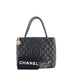 Medallion Tote Quilted Caviar
