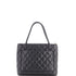 Medallion Tote Quilted Caviar