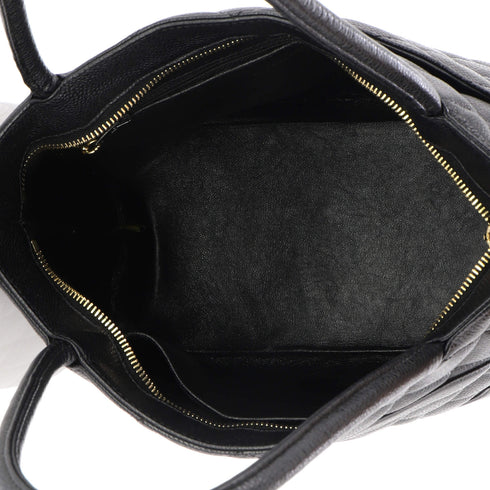 Medallion Tote Quilted Caviar