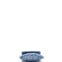 Denim Mood Flap Clutch with Chain Logo Printed Quilted Fringe Denim