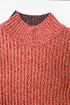 Women's Jil Sander Knitted Sweater Midi Dress in Multicolor Wool