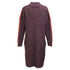 Women's Jil Sander Knitted Sweater Midi Dress in Multicolor Wool