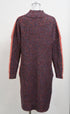 Women's Jil Sander Knitted Sweater Midi Dress in Multicolor Wool