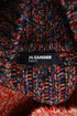 Women's Jil Sander Knitted Sweater Midi Dress in Multicolor Wool