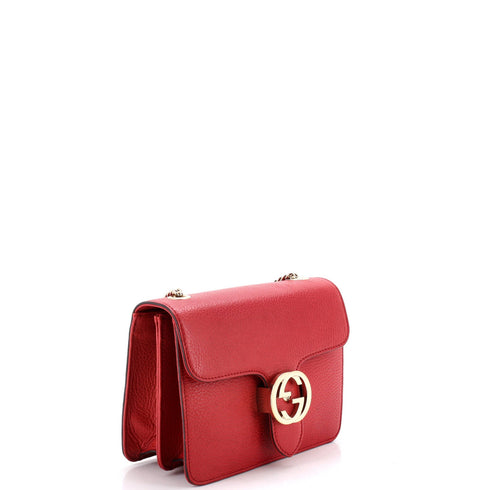 Interlocking Shoulder Bag Leather Small