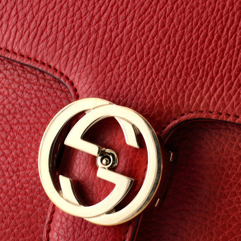 Interlocking Shoulder Bag Leather Small