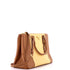 Bicolor Double Zip Lux Tote Saffiano Leather Medium
