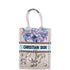 Book Tote Embroidered Canvas Vertical