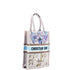 Book Tote Embroidered Canvas Vertical