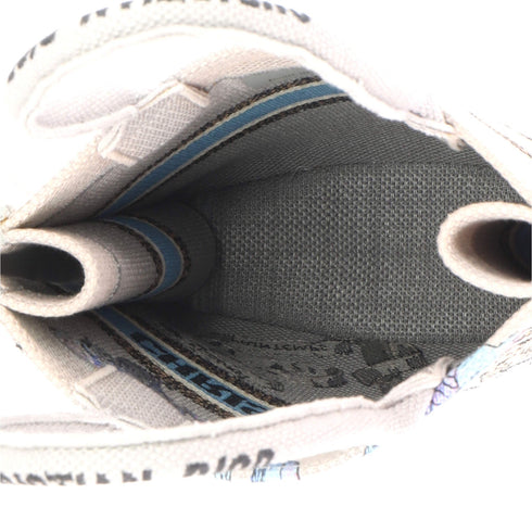 Book Tote Embroidered Canvas Vertical