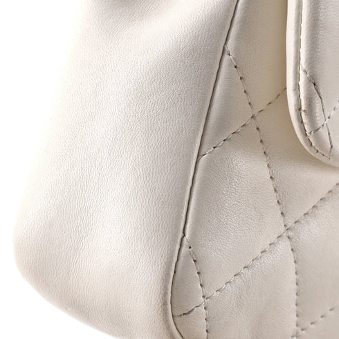 Heart Charms Flap Bag Quilted Lambskin Mini