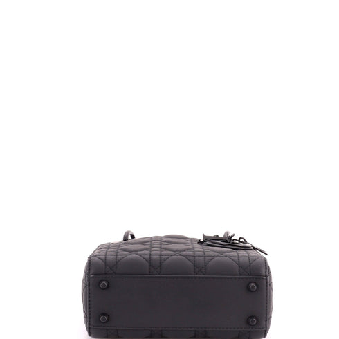 Ultra Matte Lady Dior Chain Bag Cannage Quilt Calfskin Mini