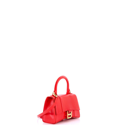 Hourglass Top Handle Bag Leather XS