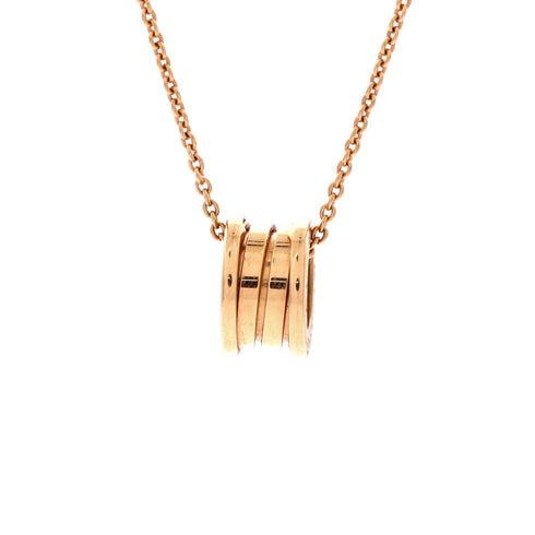 B.Zero1 Pendant Necklace 18K Rose Gold