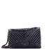 So Black Classic Double Flap Bag Chevron Lambskin Jumbo