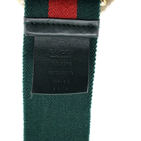 GG Torchon Web Belt Canvas Wide