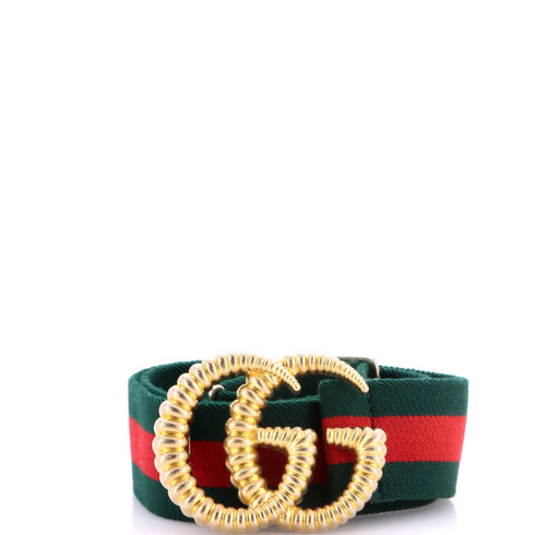 GG Torchon Web Belt Canvas Wide