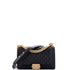 Boy Flap Bag Quilted Caviar Old Medium