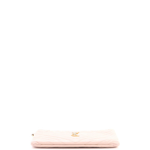 Classic Monogram Wristlet Pouch Matelasse Chevron Leather Small