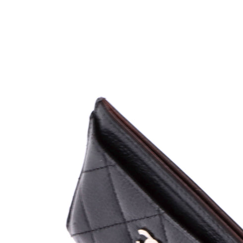 Classic Card Holder Quilted Caviar