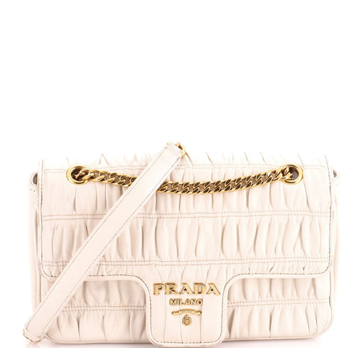 Chain Flap Shoulder Bag Nappa Gaufre Medium