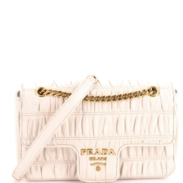 Chain Flap Shoulder Bag Nappa Gaufre Medium